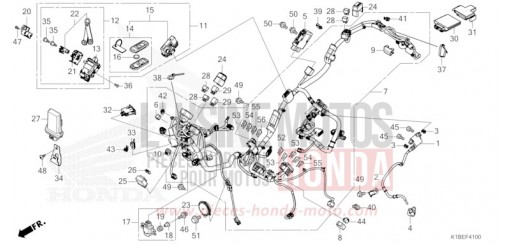 FAISCEAU DES FILS/PORTE-CLE NSS350AP de 2023